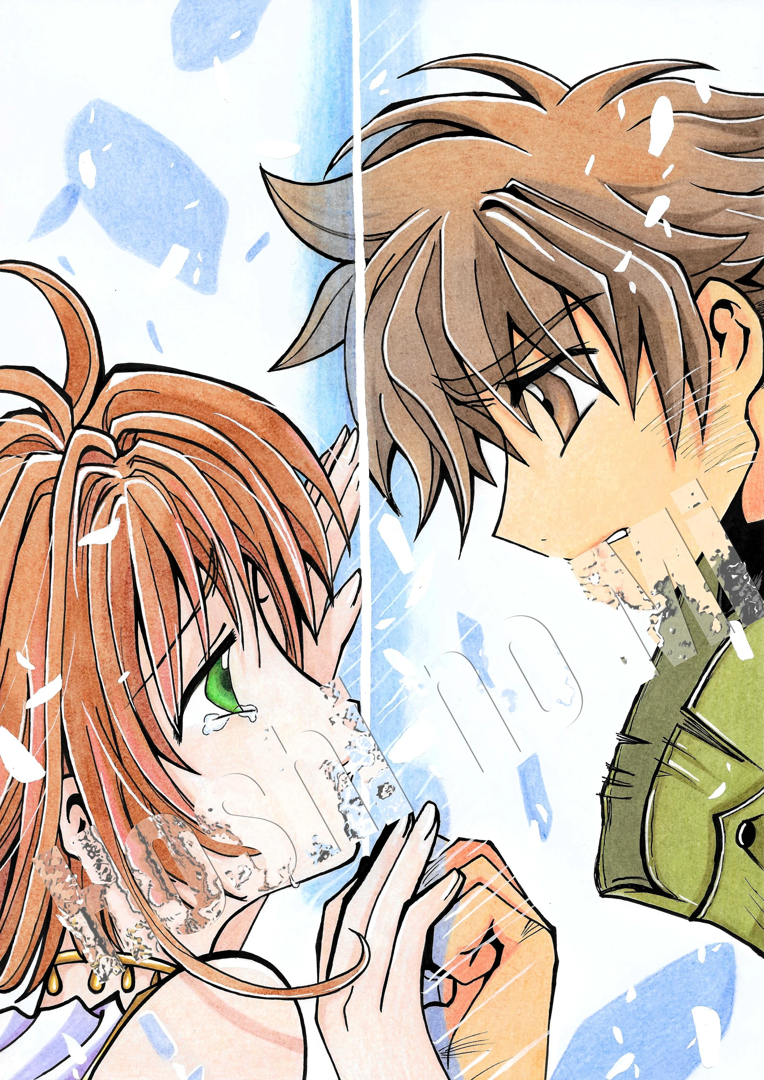 A4 Syaoran & Sakura "Tsubasa – Reservoir Chronicle"