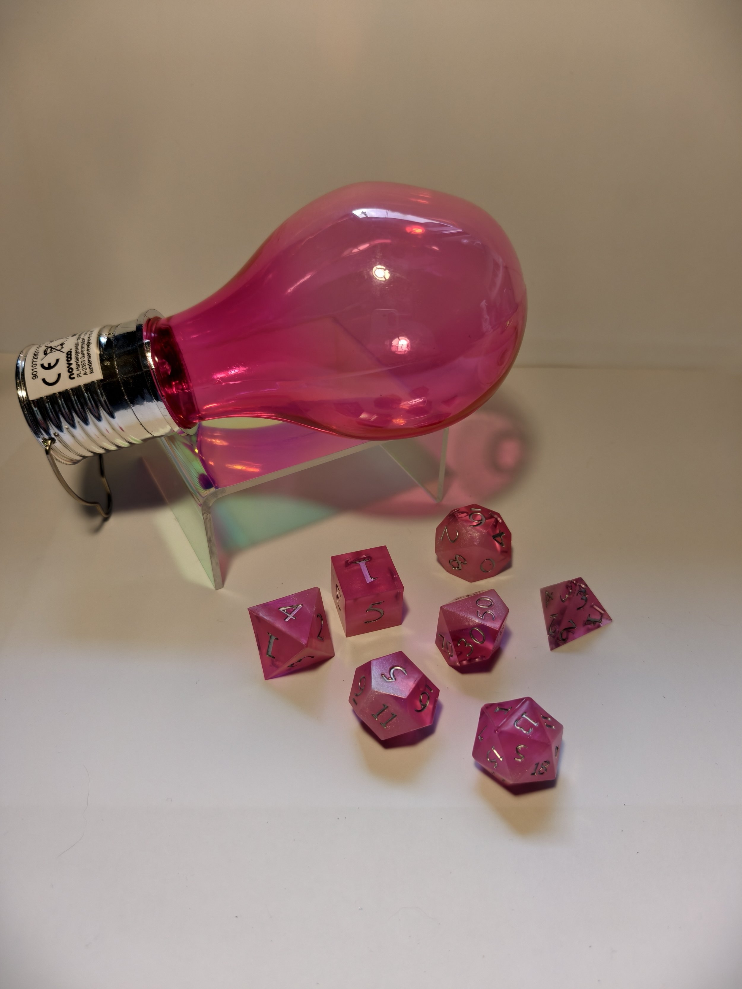 Würfelglas Light Bulb