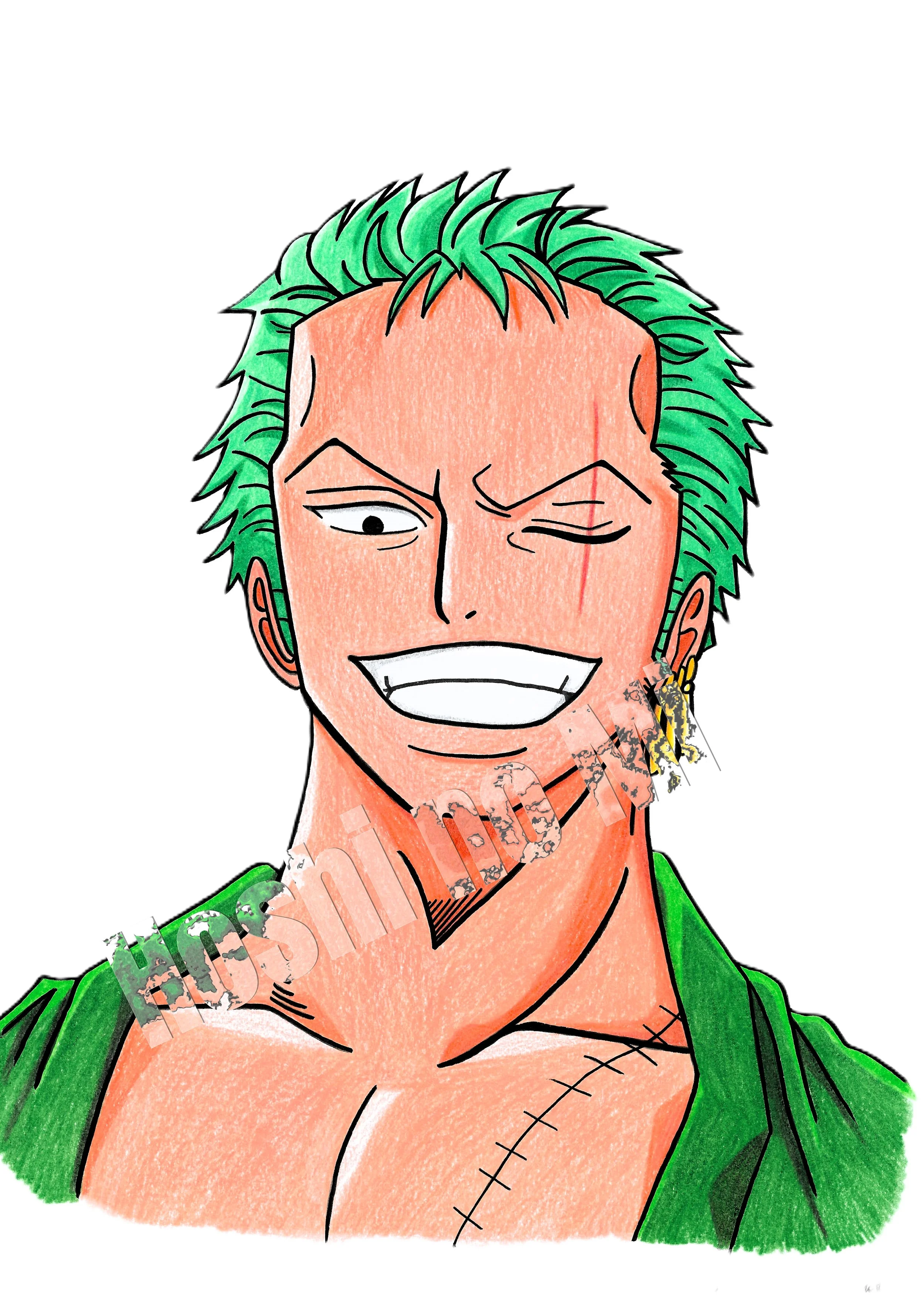 A4 Roronoa Zoro "One Piece"