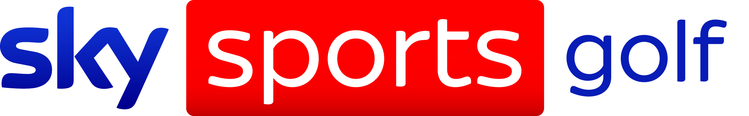 The logo for Sky Sports Golf featuring the words sky, sports, and golf with a red, white, and blue color scheme.