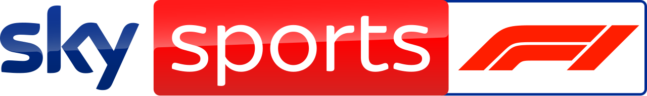 Sky Sports logo with red and white Formula 1 logo on the right.