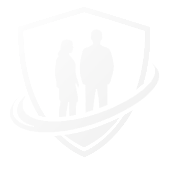 Silhouette of two people, an adult and a child, in a boat.