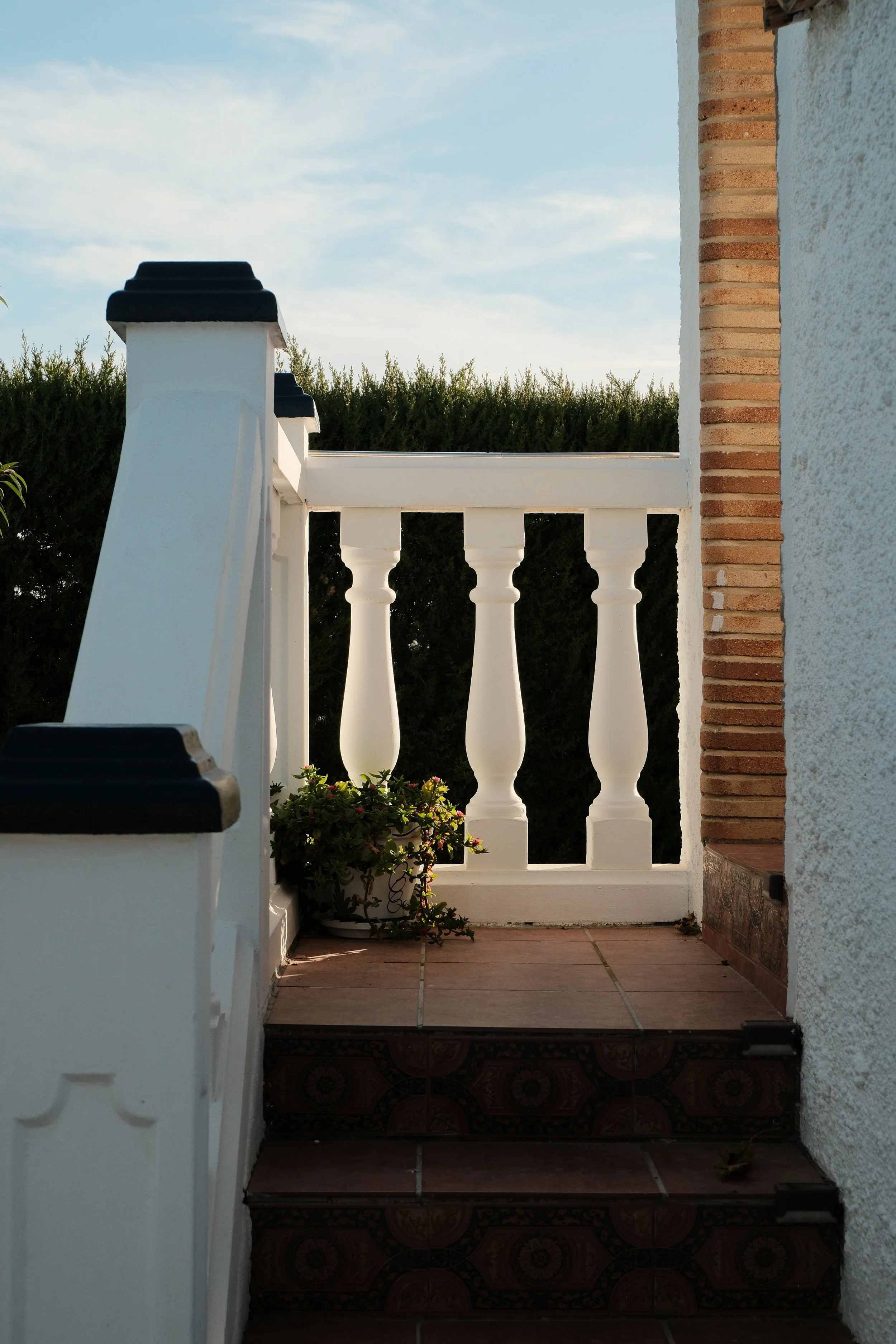 Photography for a boutique stay in Valencia, Spain. This is the stairway of a room.