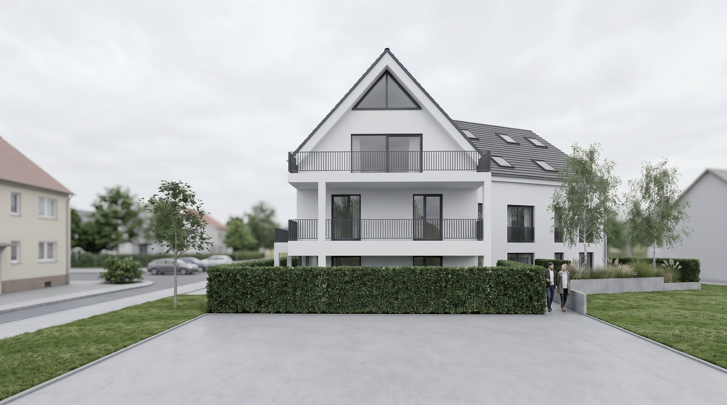 Barrierefreier Neubau - Haus Gieslenberg - Langenfeld 2027 - Ostansicht