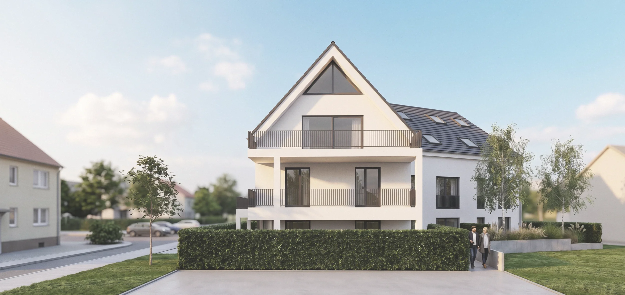 Barrierefreier Neubau - Haus Gieslenberg - Langenfeld 2027 - Ostansicht