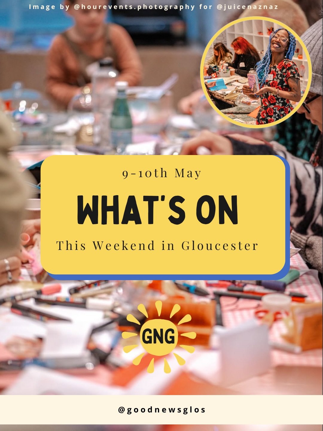 Looking for something to do this weekend in Gloucestershire? ☀️

We&rsquo;ve rounded up 5 events and hidden gems happening this Saturday + Sunday. From art exhibitions and craft activities to clothes swaps, food spots, and drag performances 🎨🪩🍓

W