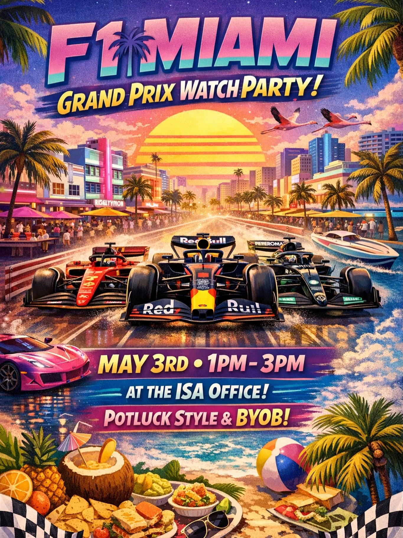 Save the Date&hellip; 

F1 Watch Party at the ISA Office May 3rd

Bring a Dish to Pass &hellip; see you there!