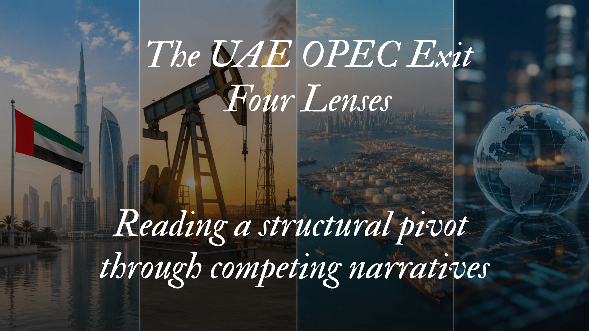 The UAE OPEC Exit | Four Lenses &amp; Competing Narratives