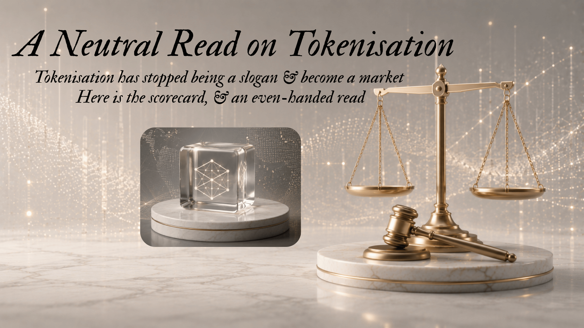 A Neutral Read on Tokenisation | Tokenisation has stopped being a slogan &amp; become a market - Here is the scorecard, &amp; an even-handed read