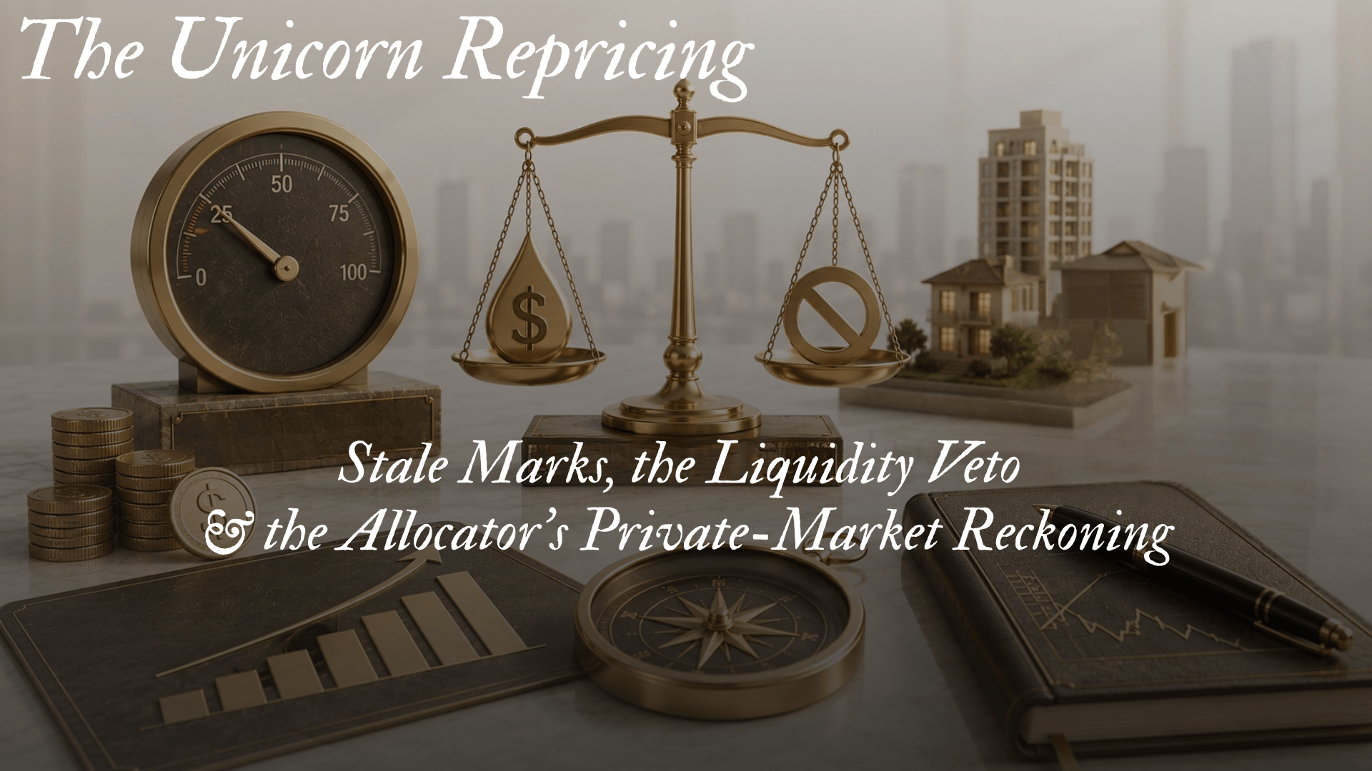 The Unicorn Repricing | Stale Marks, the Liquidity Veto, &amp; the Allocator's Private-Market Reckoning