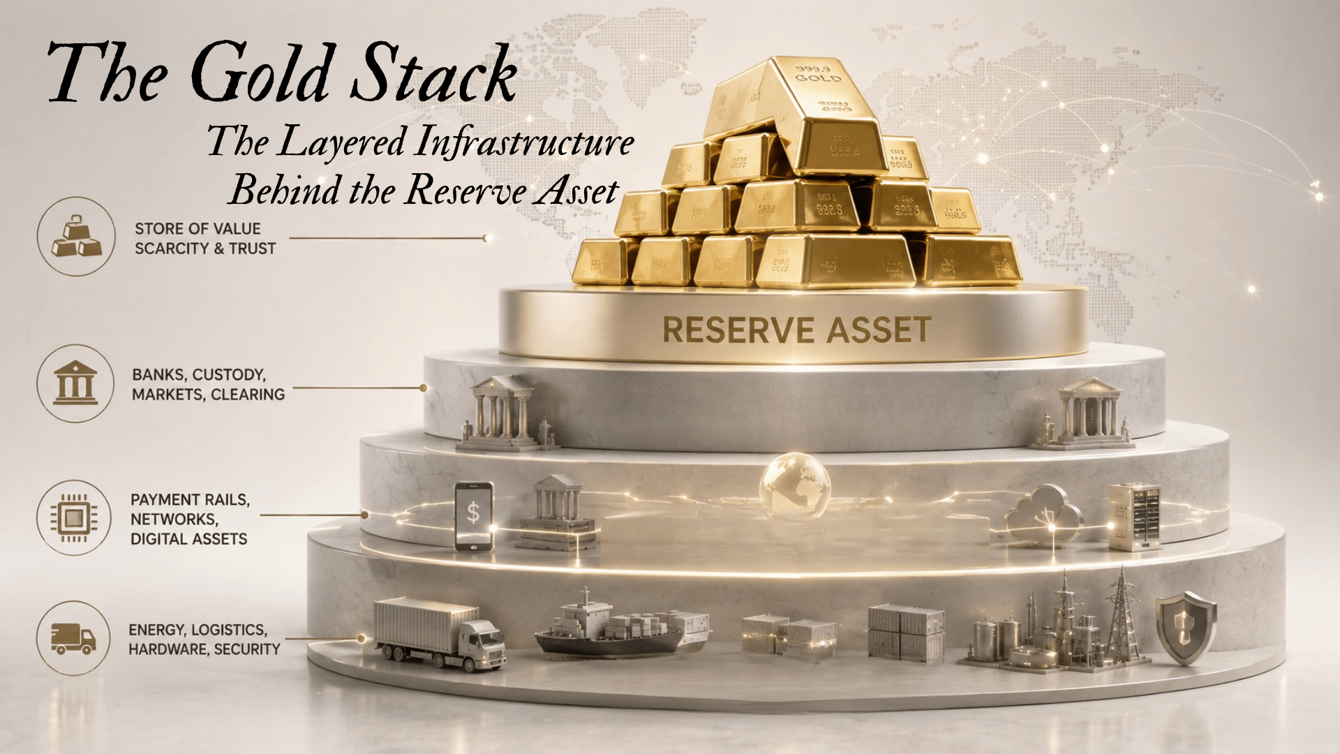 The Gold Stack | The Layered Infrastructure Behind the Reserve Asset