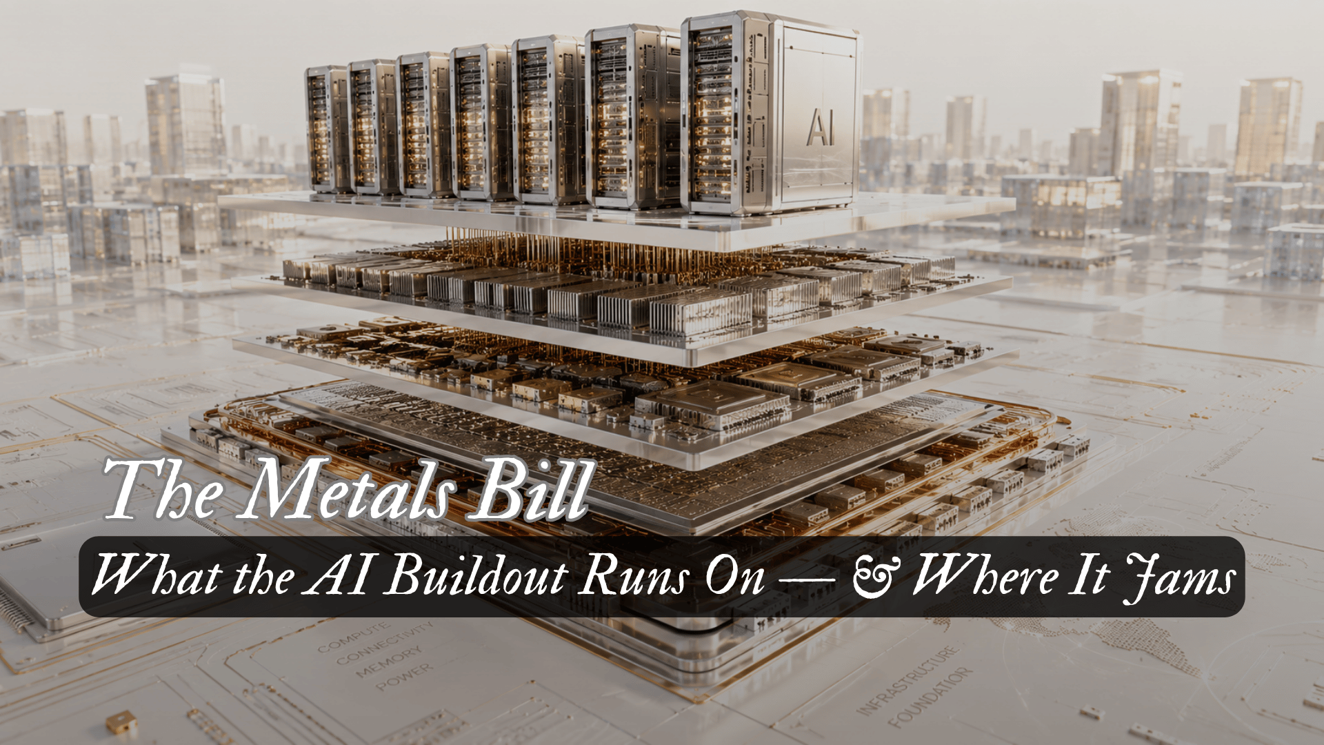 The Metals Bill | What the AI Buildout Runs On — &amp; Where It Jams