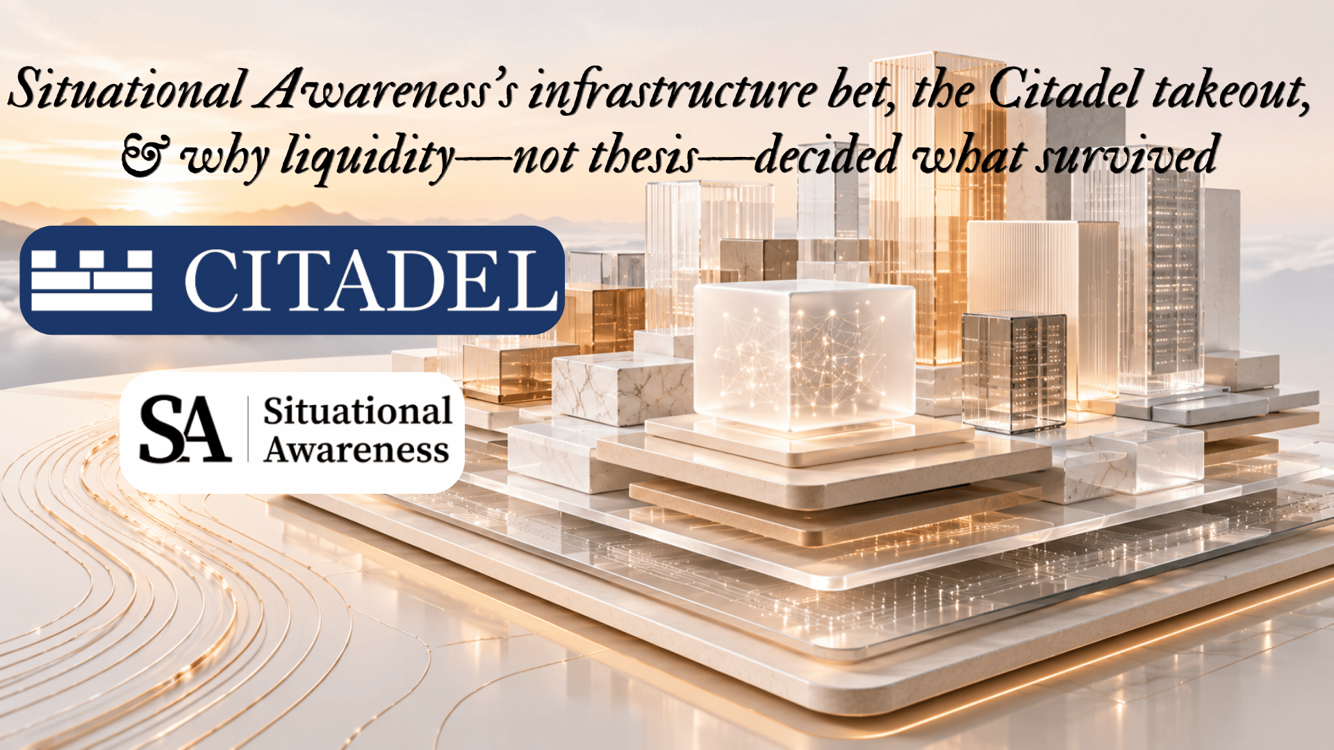 Situational Awareness’s Infrastructure Bet &amp; The Citadel Takeout