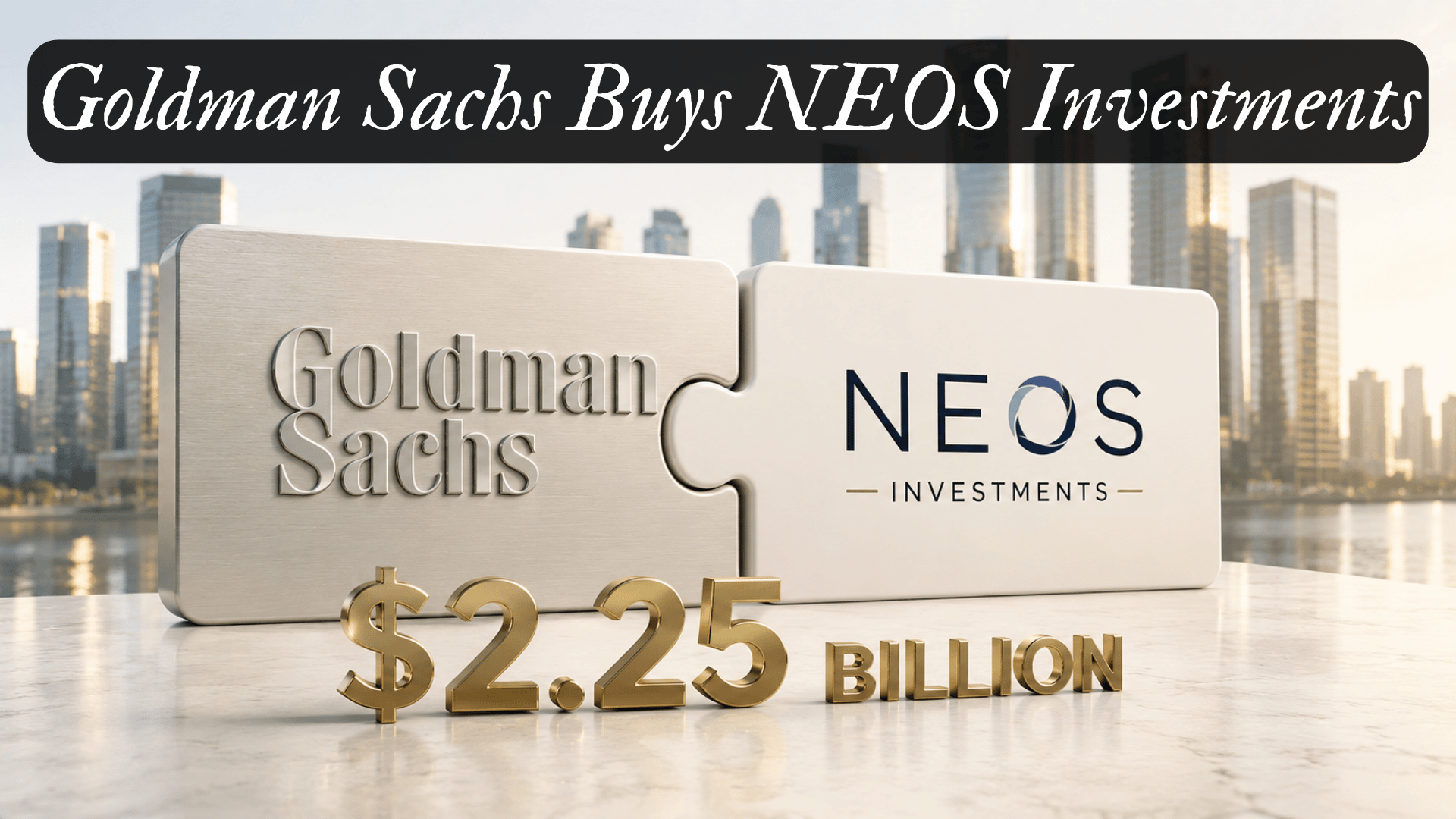 Goldman Sachs buys NEOS Investments for $2.25 billion