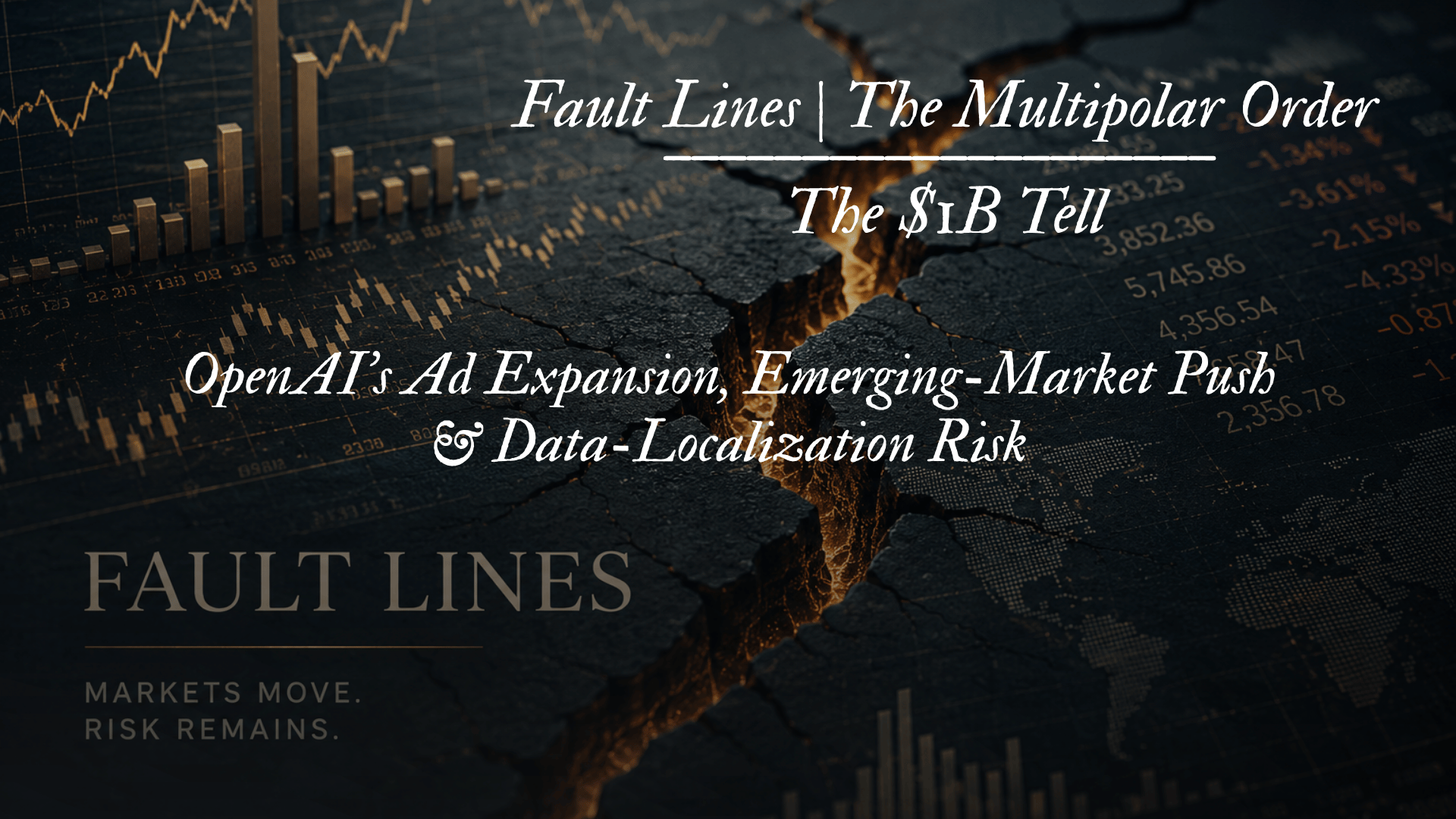 Fault Lines | The Multipolar Order - OpenAI’s Ad Expansion, Emerging-Market Push &amp; Data-Localization Risk