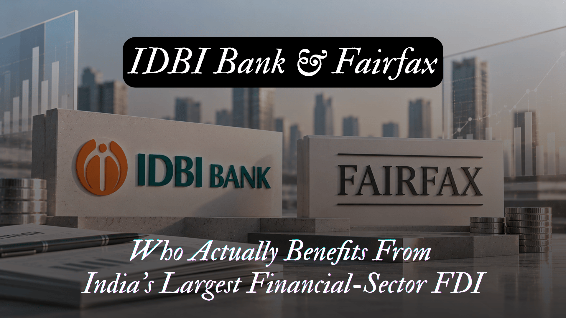 IDBI Bank &amp; Fairfax | Who Actually Benefits From India's Largest Financial-Sector FDI