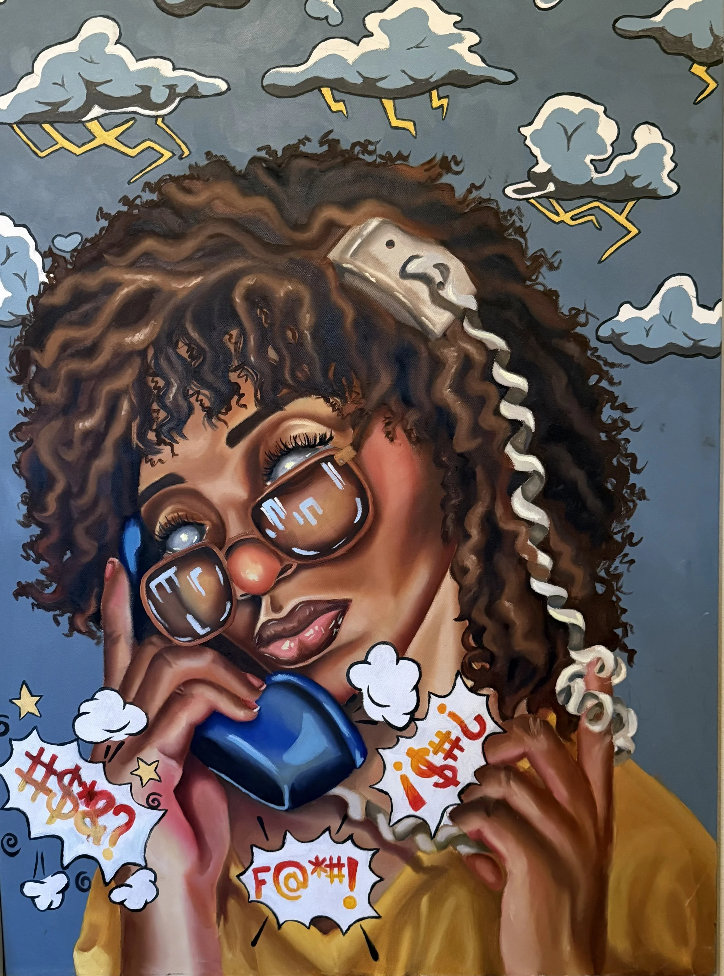 mixed media on canvas 30 x 40