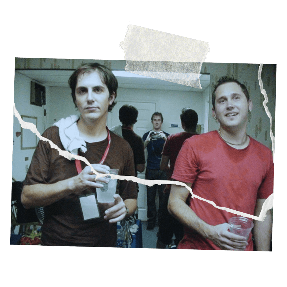 Noel Hartough with Mile - backstage