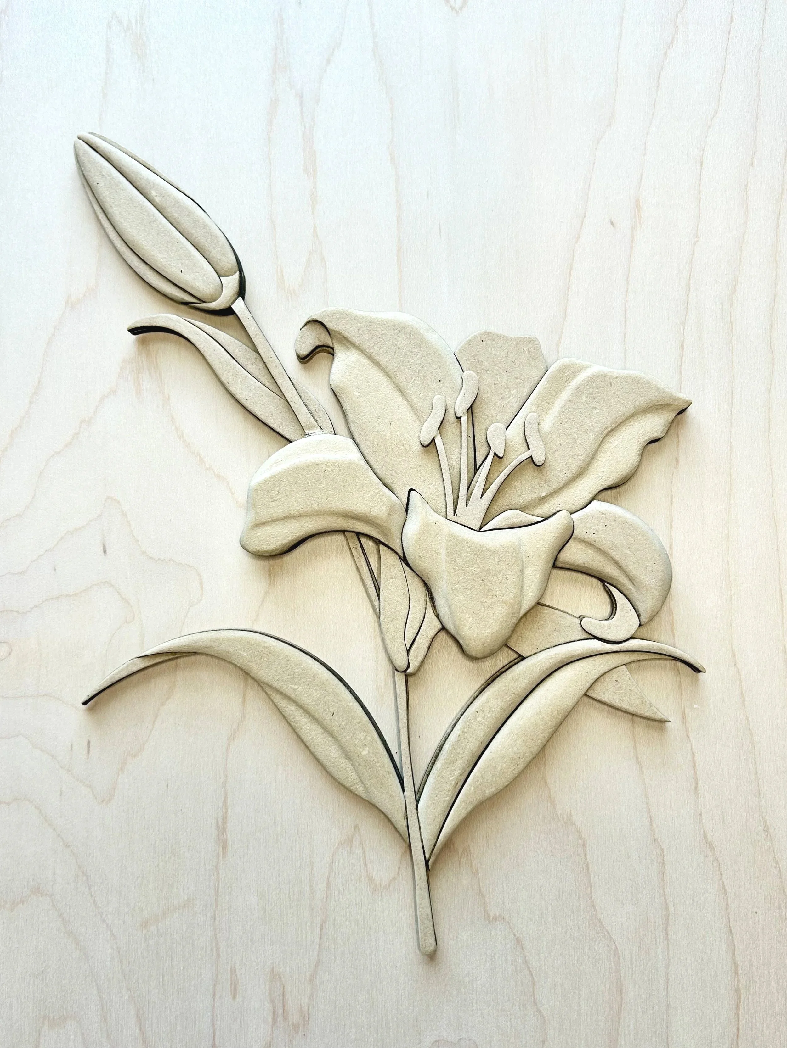 Image of a wooden lily.