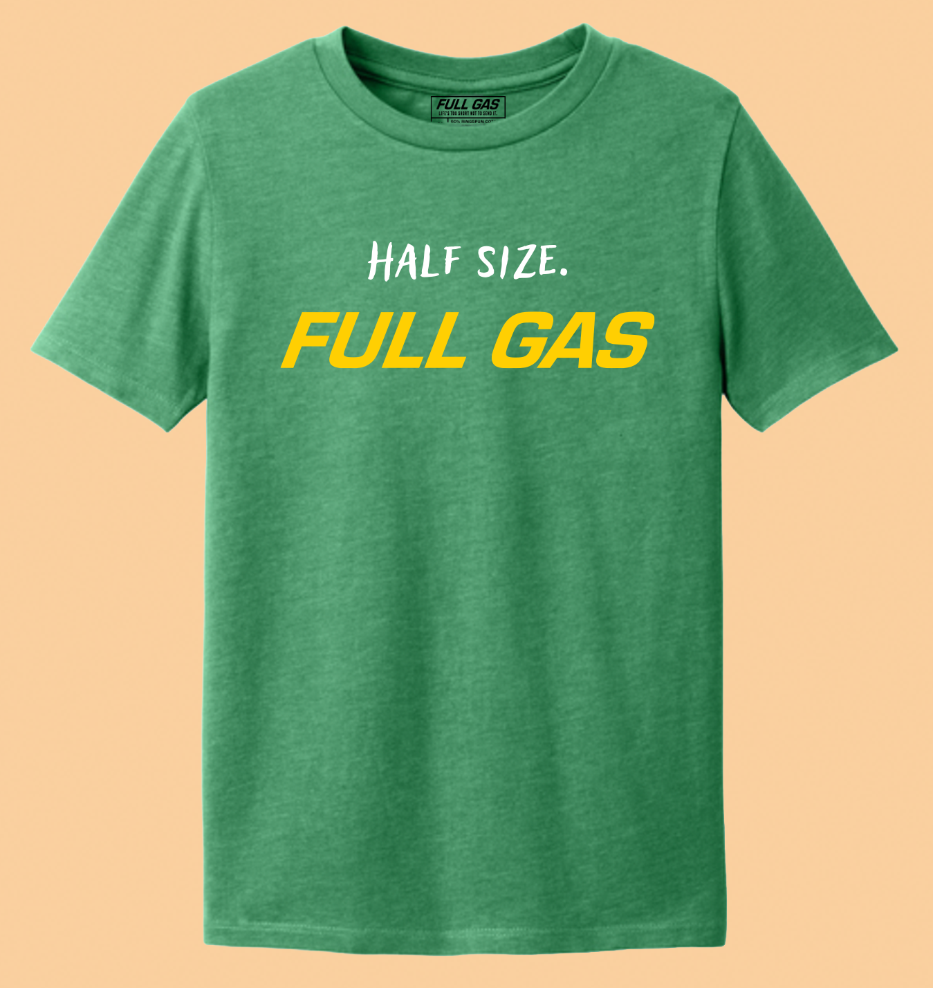 Groms Half Size Tee - Kelly / Yellow