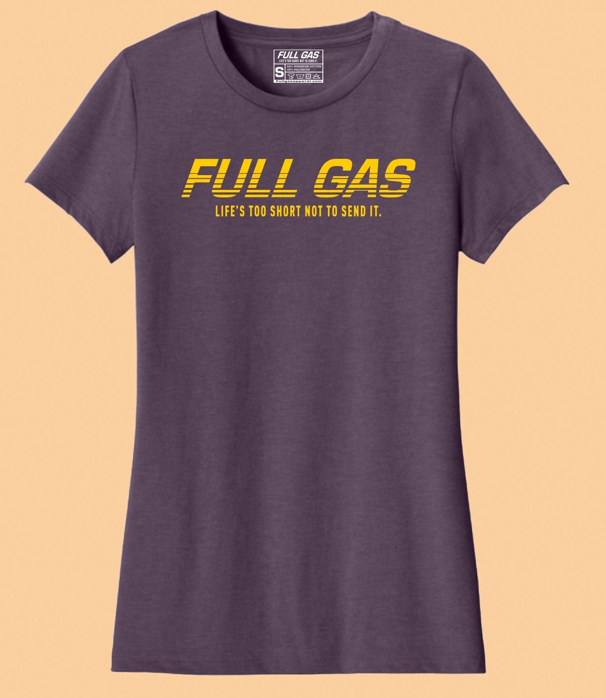FG Billboard Tee W - Eggplant / Mustard