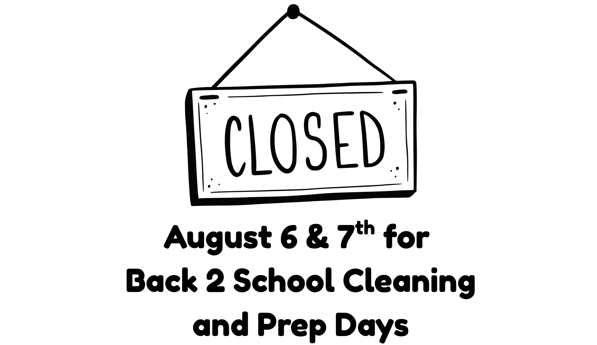 Back-2-School Yearly Closure