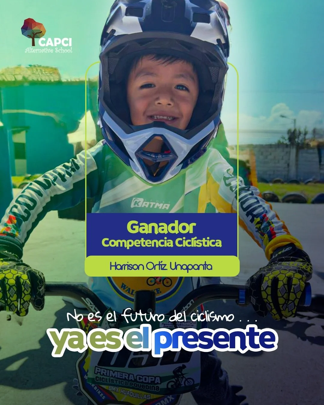 🚴&zwj;♂️ &iexcl;GANADOR COMPETENCIA CICL&Iacute;STICA!

Harrison logr&oacute; el primer lugar de la primera edici&oacute;n de esta competencia en Saquisil&iacute;.

👏 Con gran habilidad demostr&oacute; la perseverancia y el entusiasmo para alcanzar