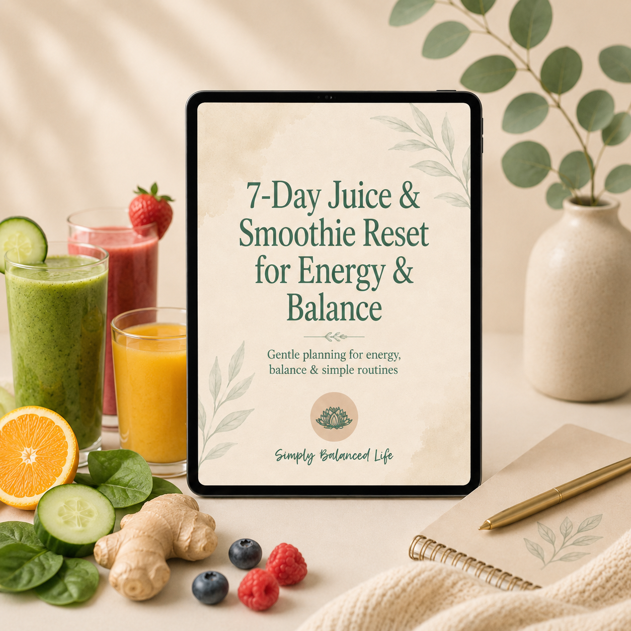 7-Day Juice & Smoothie Reset for Energy & Balance