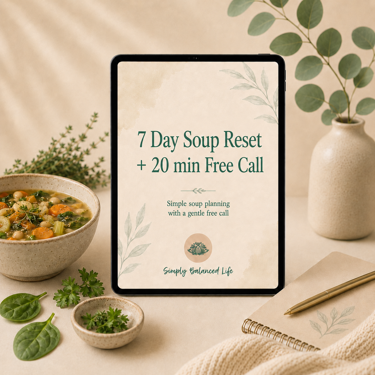 7 Day Soup Reset + 20 Min Free Call