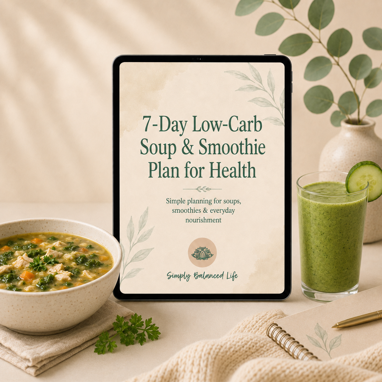 7-Day Low-Carb Soup & Smoothie Plan