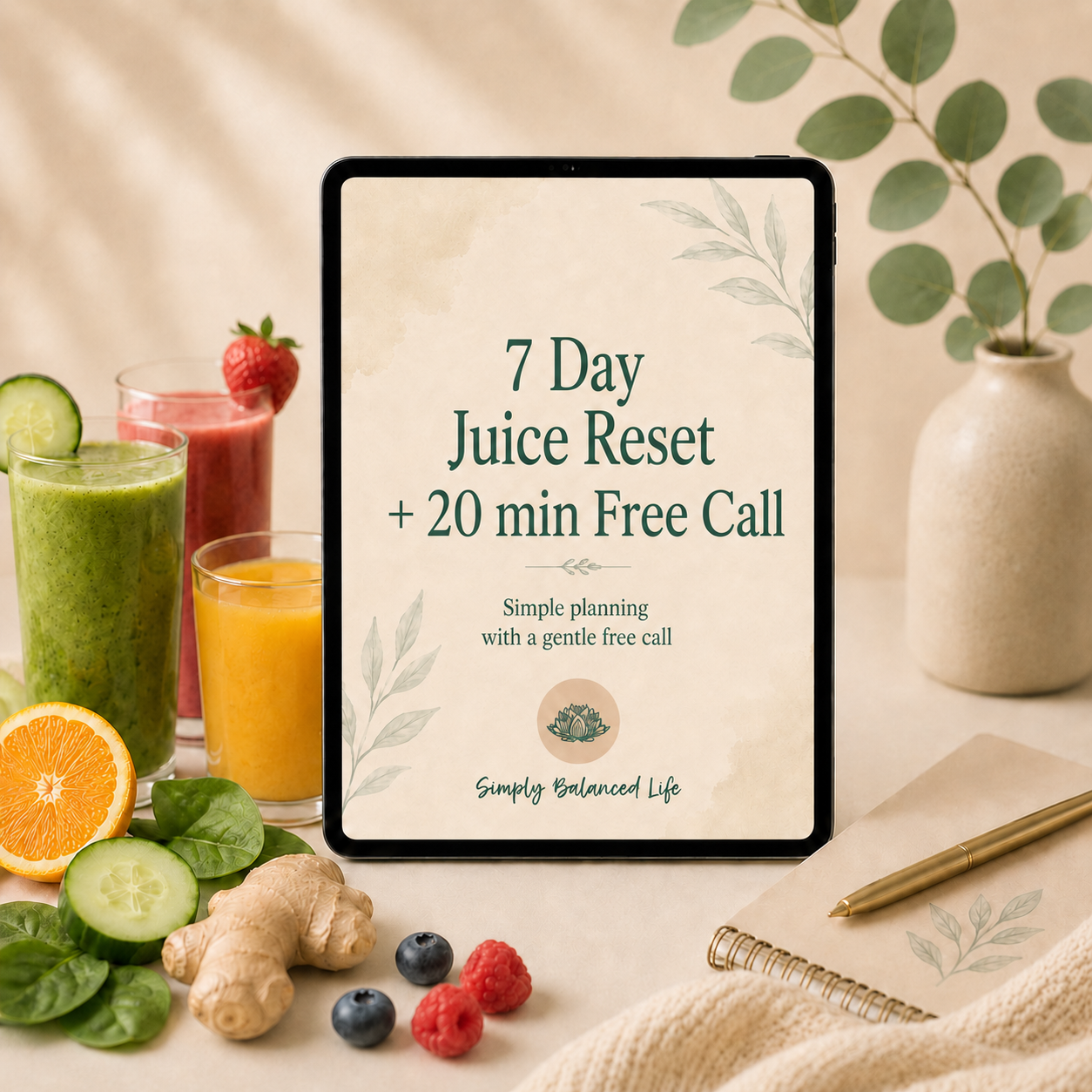 7 Day Juice Reset + 20 Min Free Call