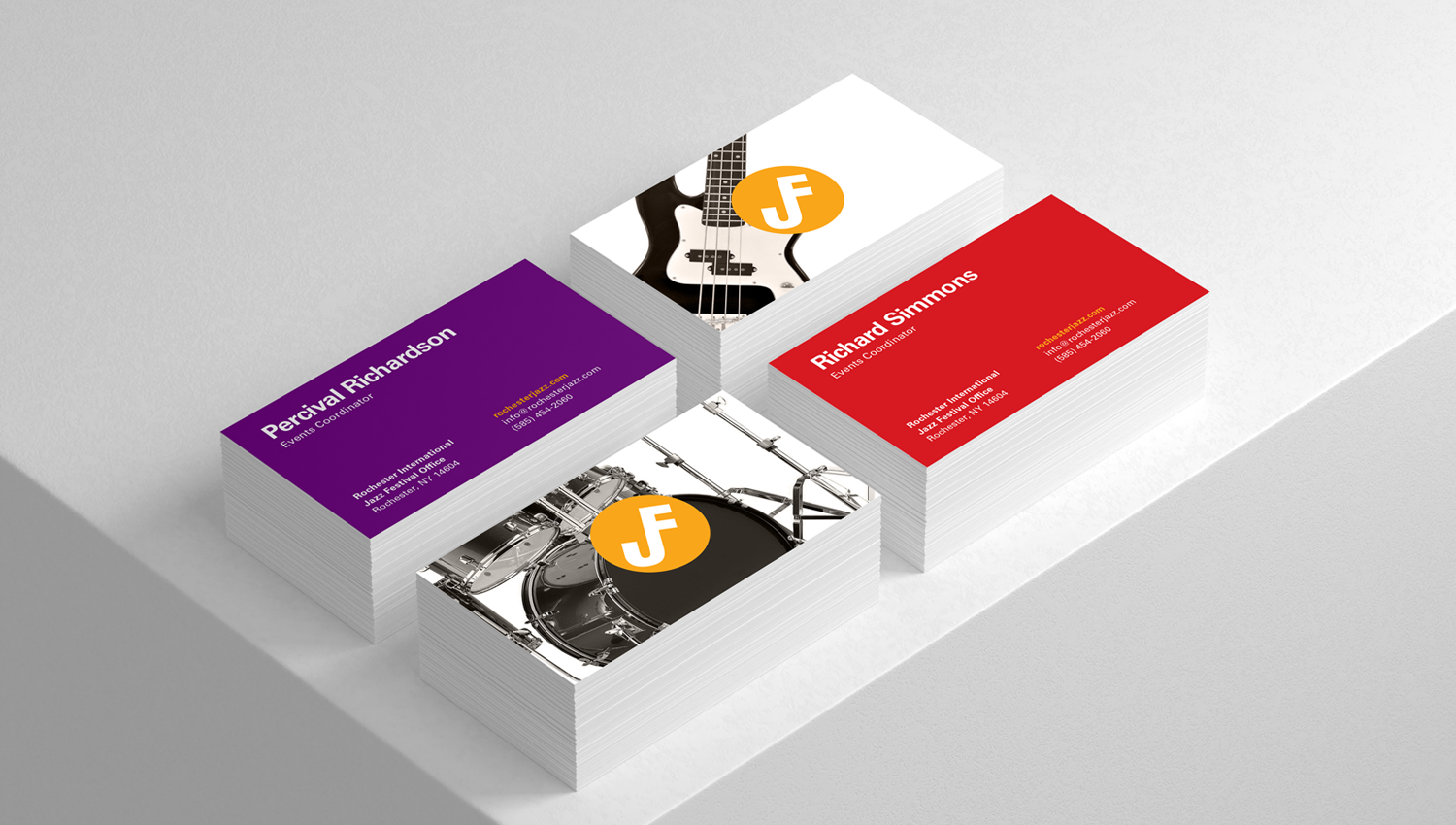 rochester jazz festival business cards