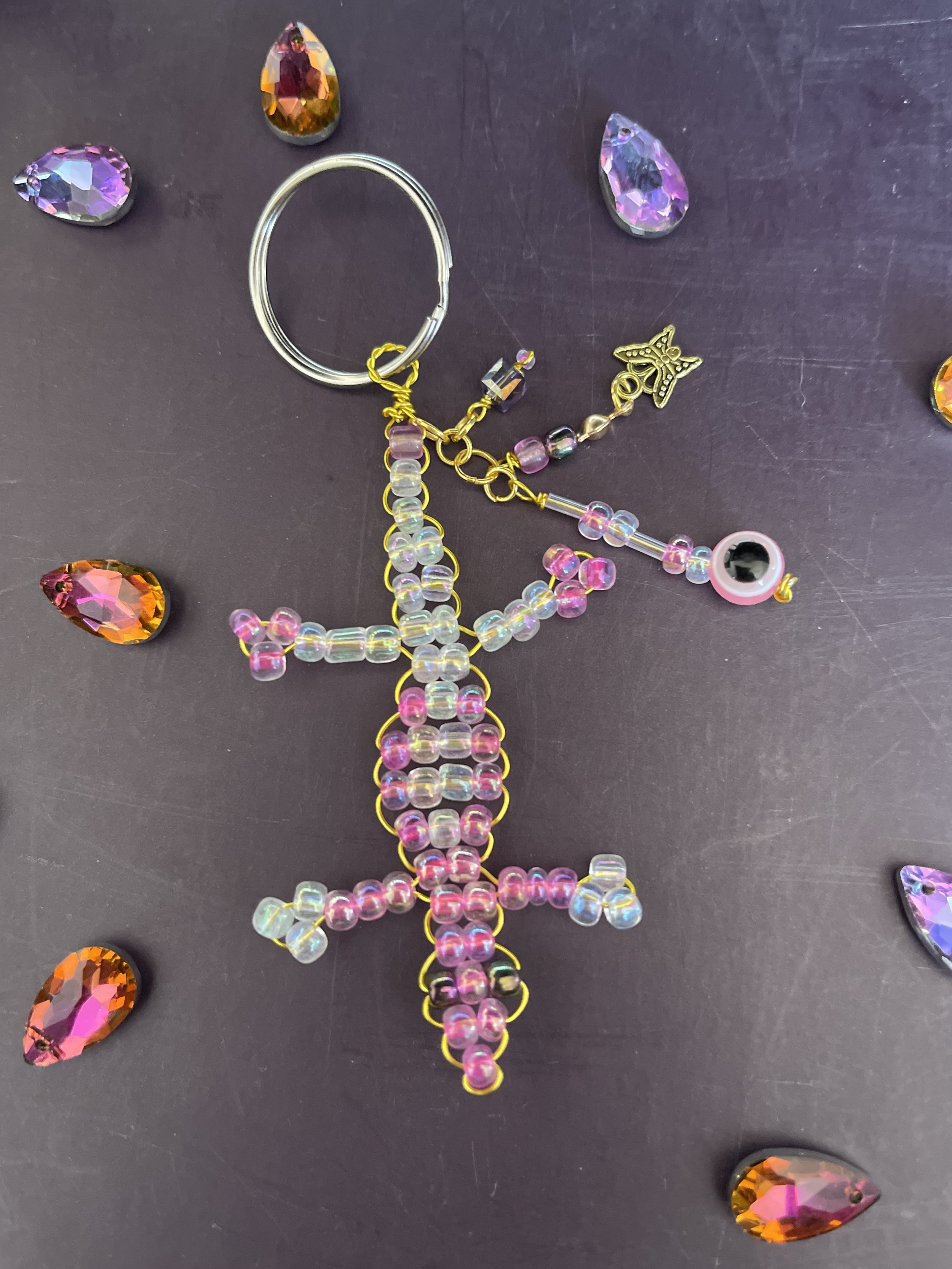 light catching keychain