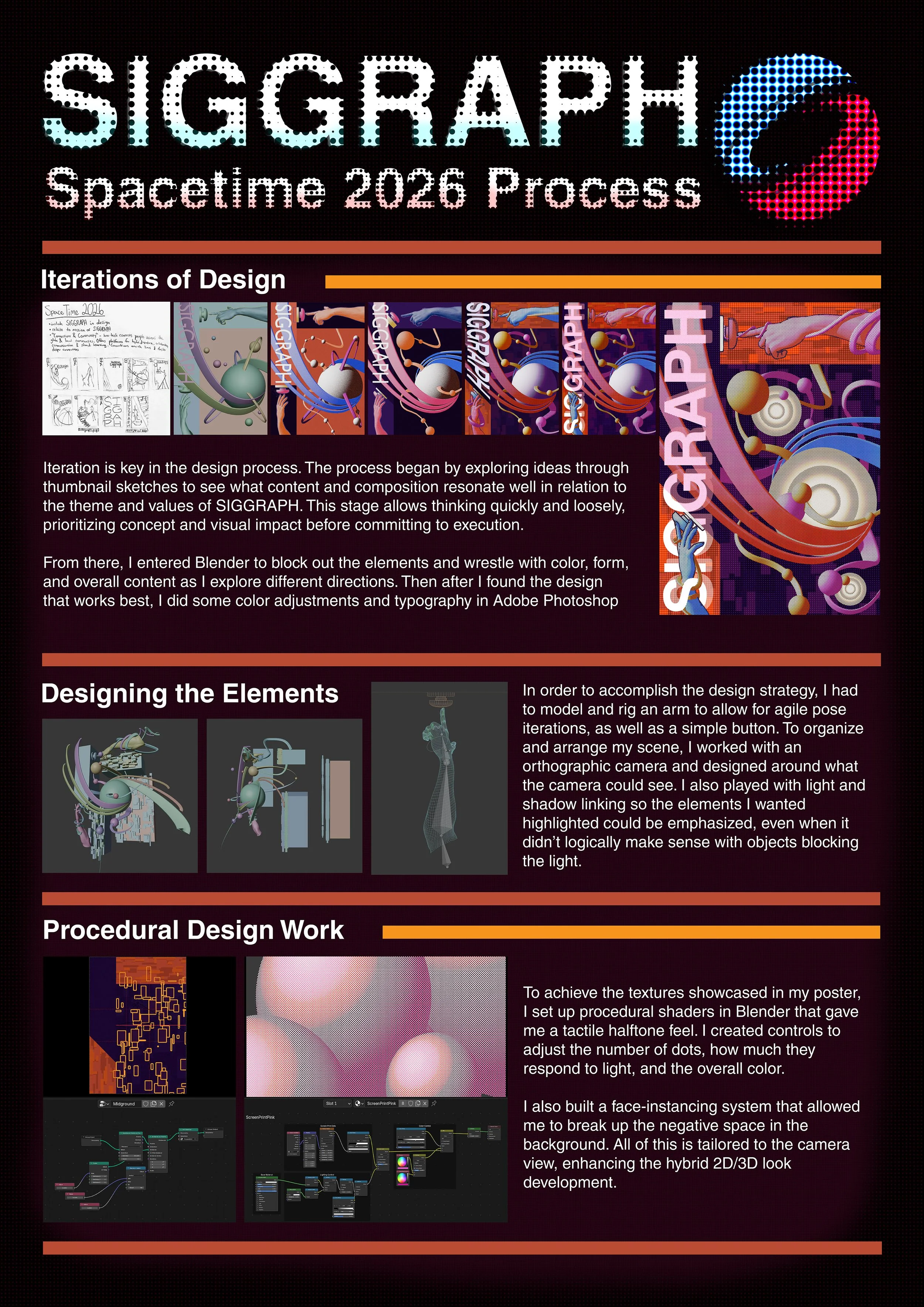 SIGGRAPH 2026 Process Poster