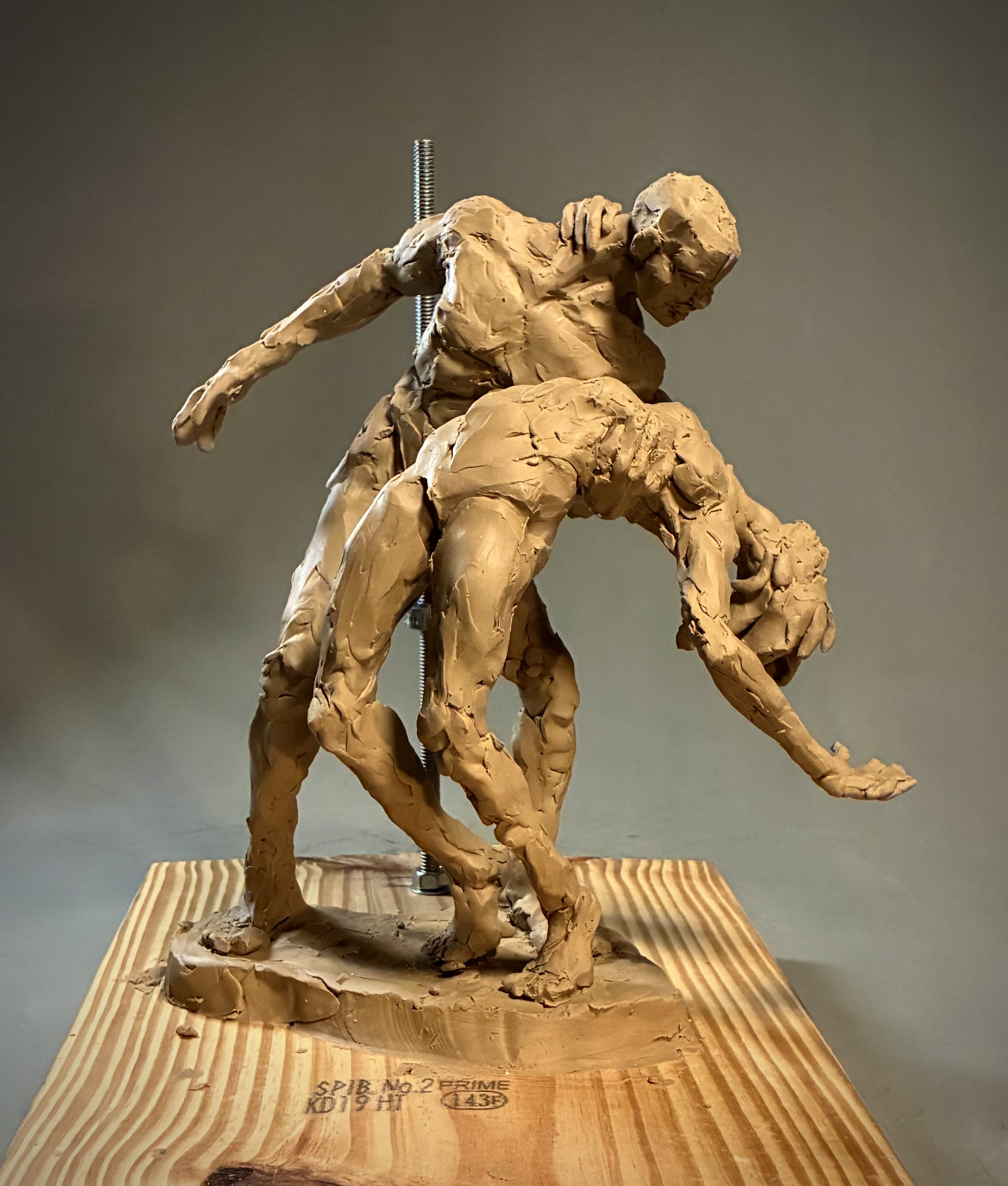 The Dancers Maquette,
Oil & Wax-Based Clay,
18"x11"x7",
2026