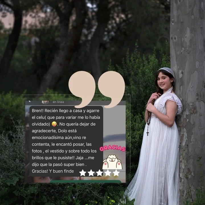 Mam&aacute; y modelo contentas&hellip; y yo feliz 😁
😩 pero no puedo decir si hacer las sesiones de comuni&oacute;n en estudio o en exterior 🤔
Ustedes que opinan?
Cu&aacute;les quedan mejor?

👈🏻👉🏻
Desliza para ver los ejemplos

Reportaje de #co