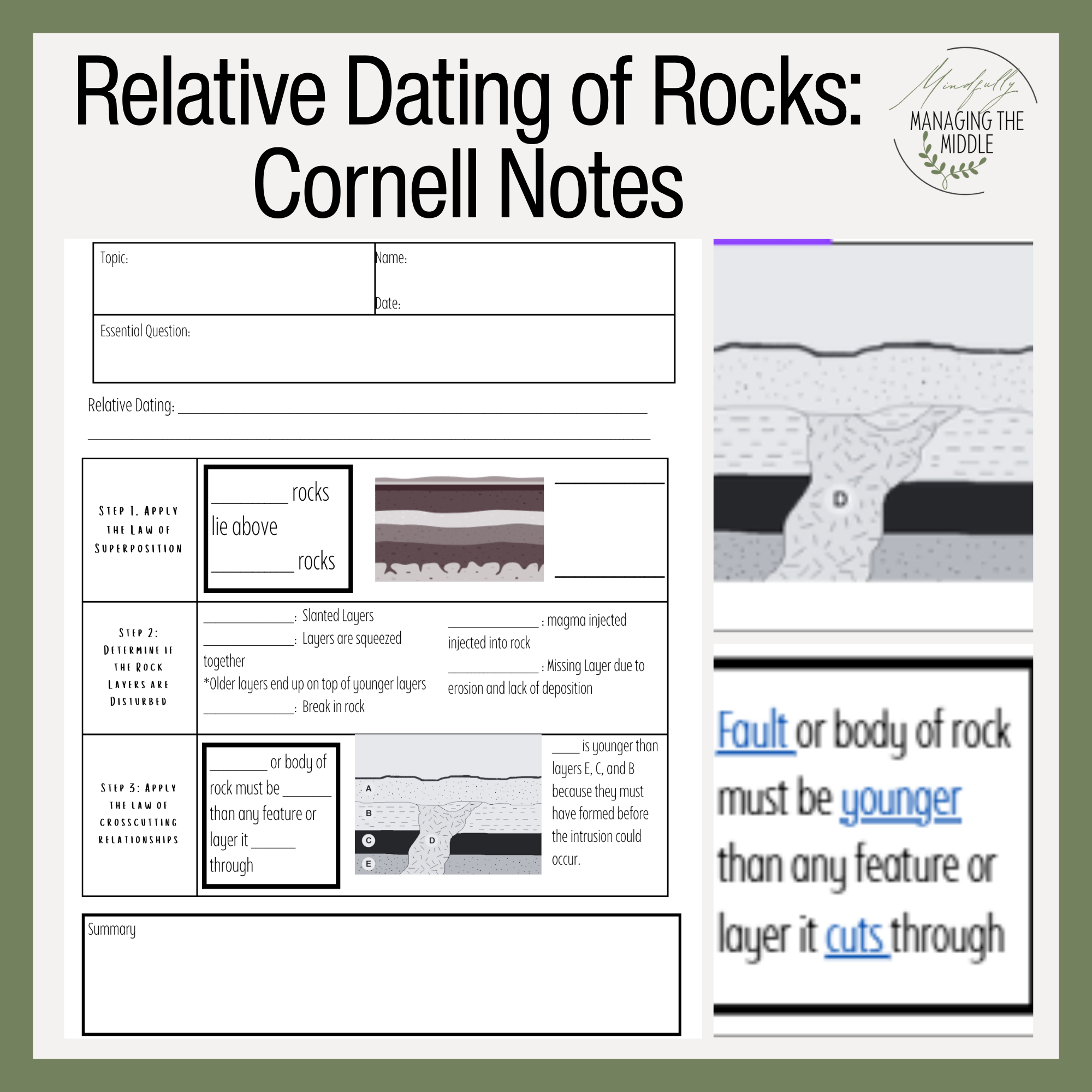 How to Teach Relative Dating So Middle School Students Actually Understand It