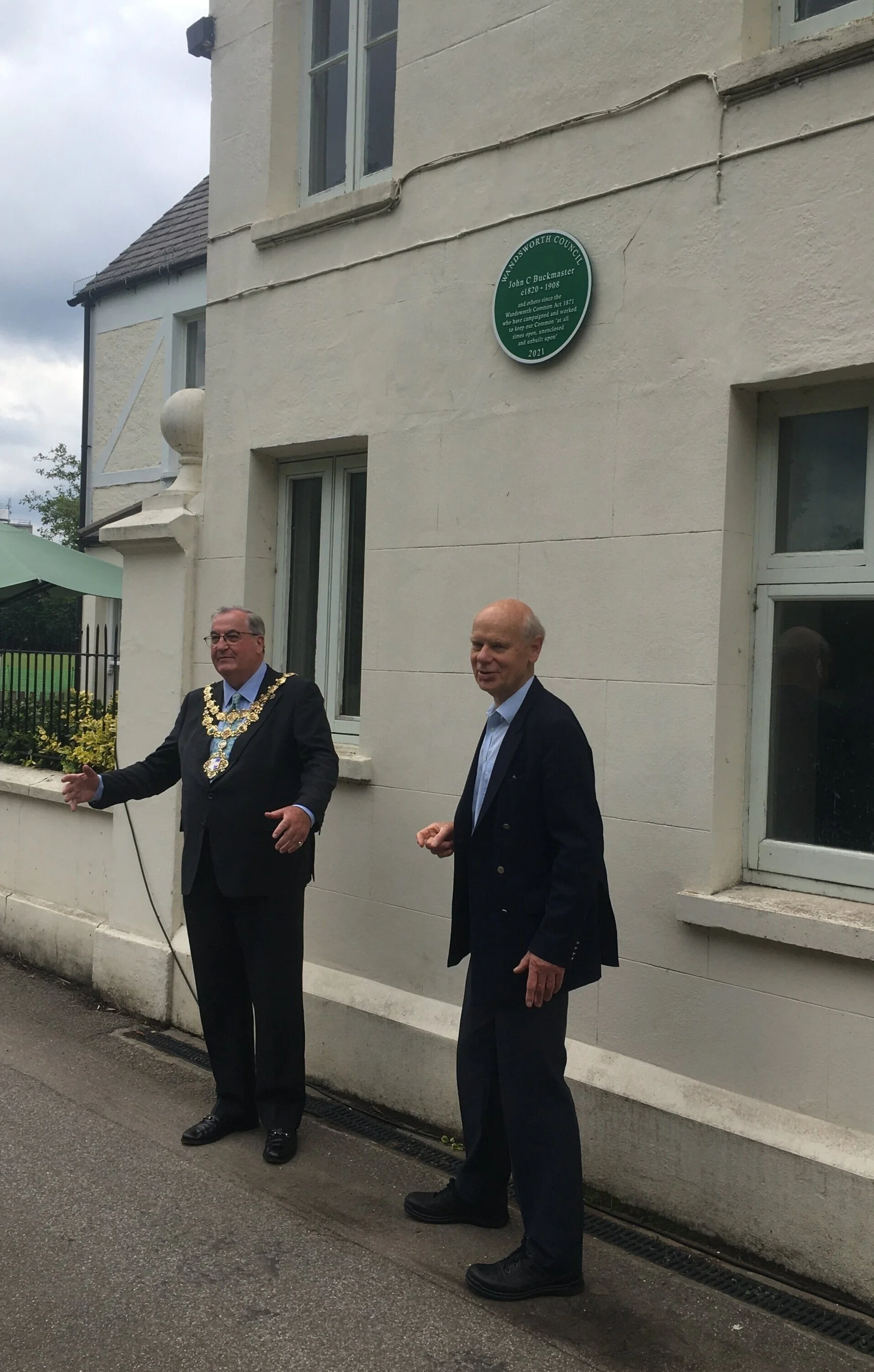 July 12 green plaque unveiling - Remarks by Viscount Adrian Buckmaster