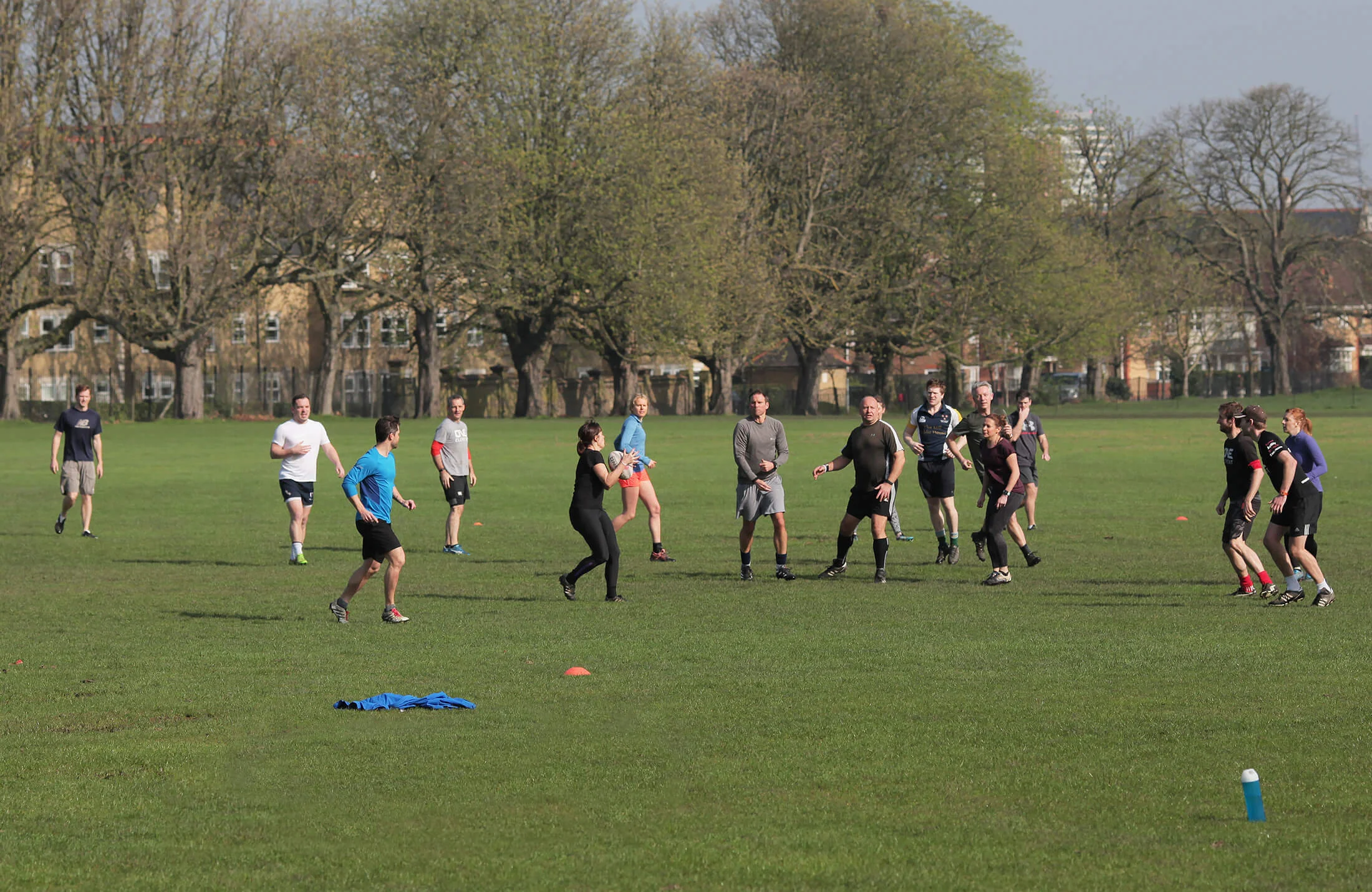 Touch rugby on the common