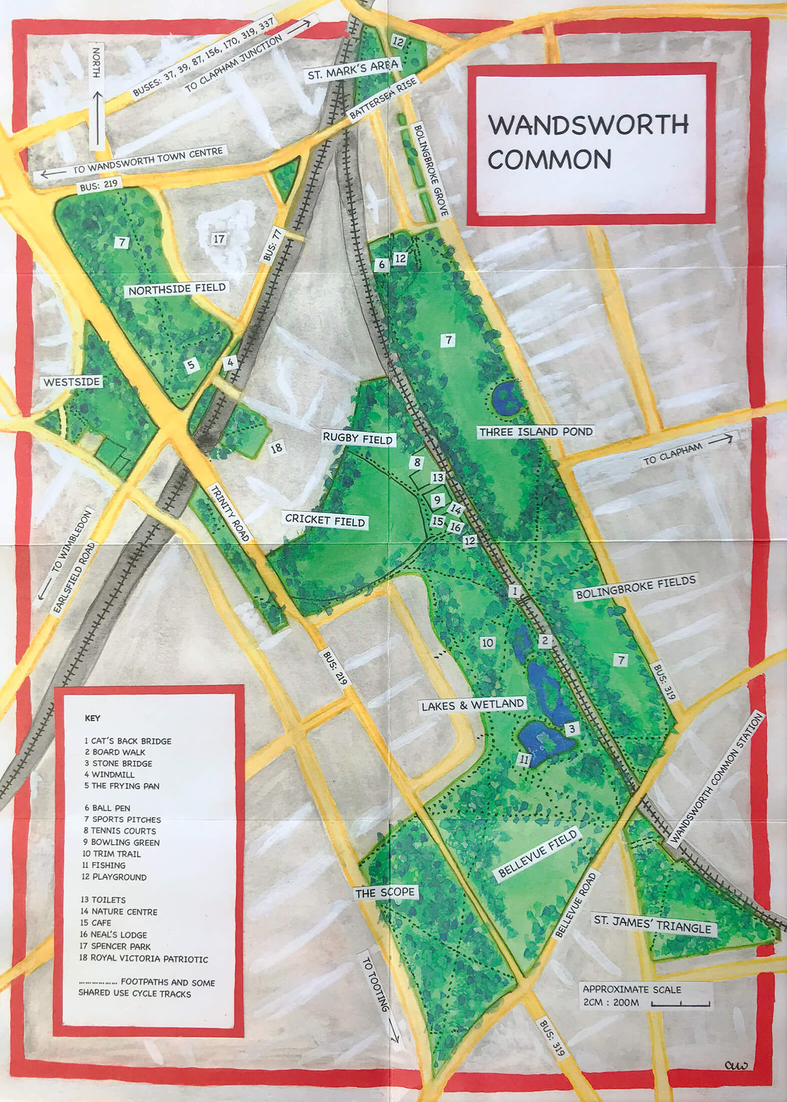 Wandsworth Common Map