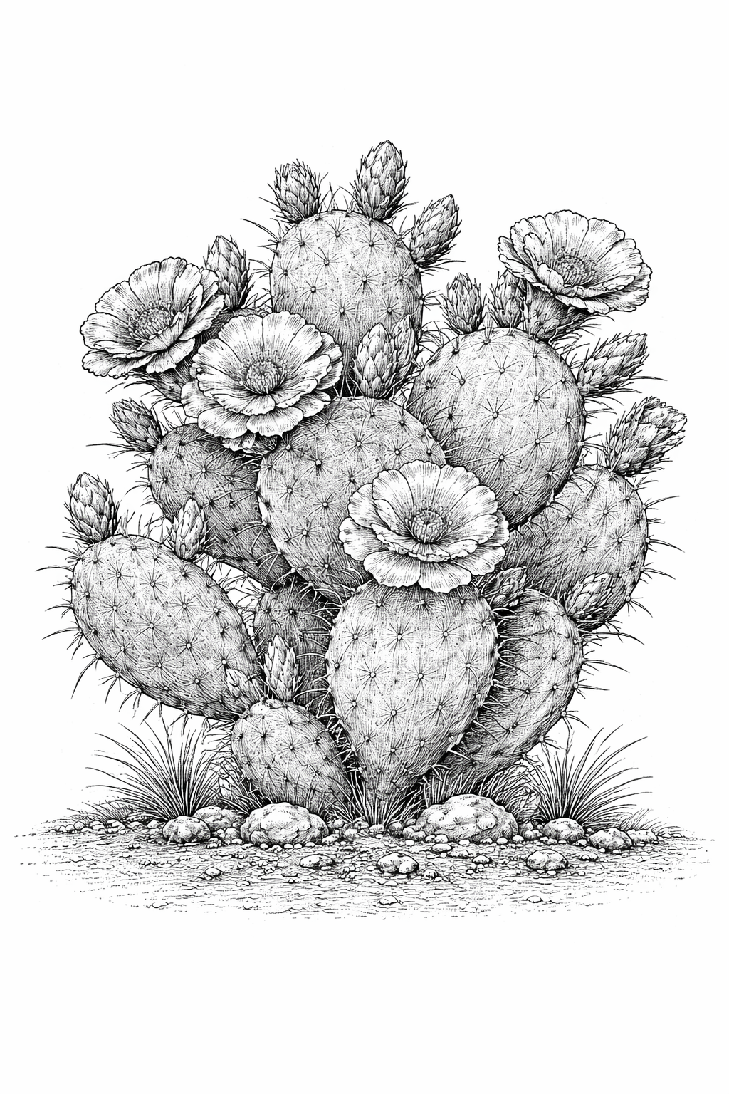 Prickly Pear Cactus Desert Resilience Counseling Danielle Simmons LPCC LPAT HTR Art Therapy Horticultural Therapy Santa Fe, NM
