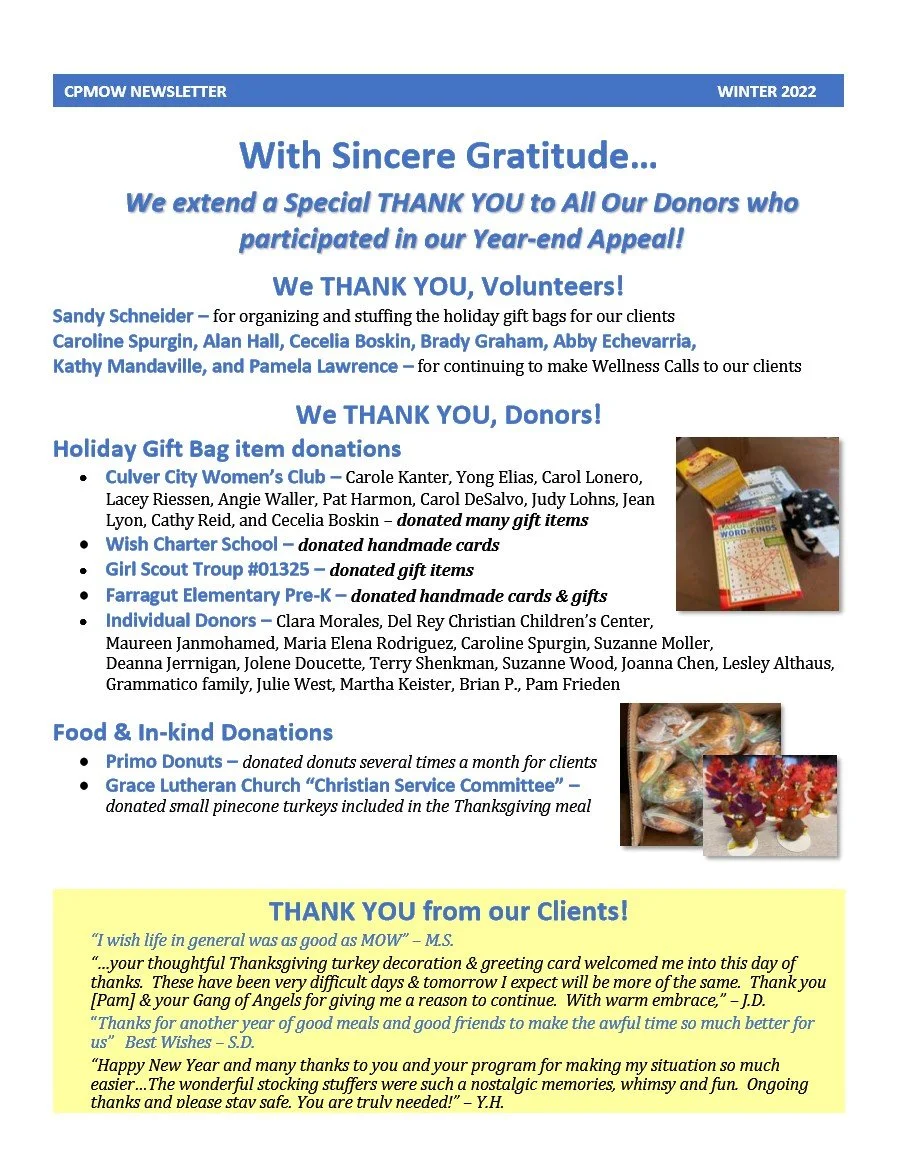 Newsletter Winter 22 page 2