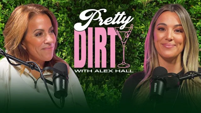 Pretty Dirty with Alex Hall thumbnail art featuring host at microphone