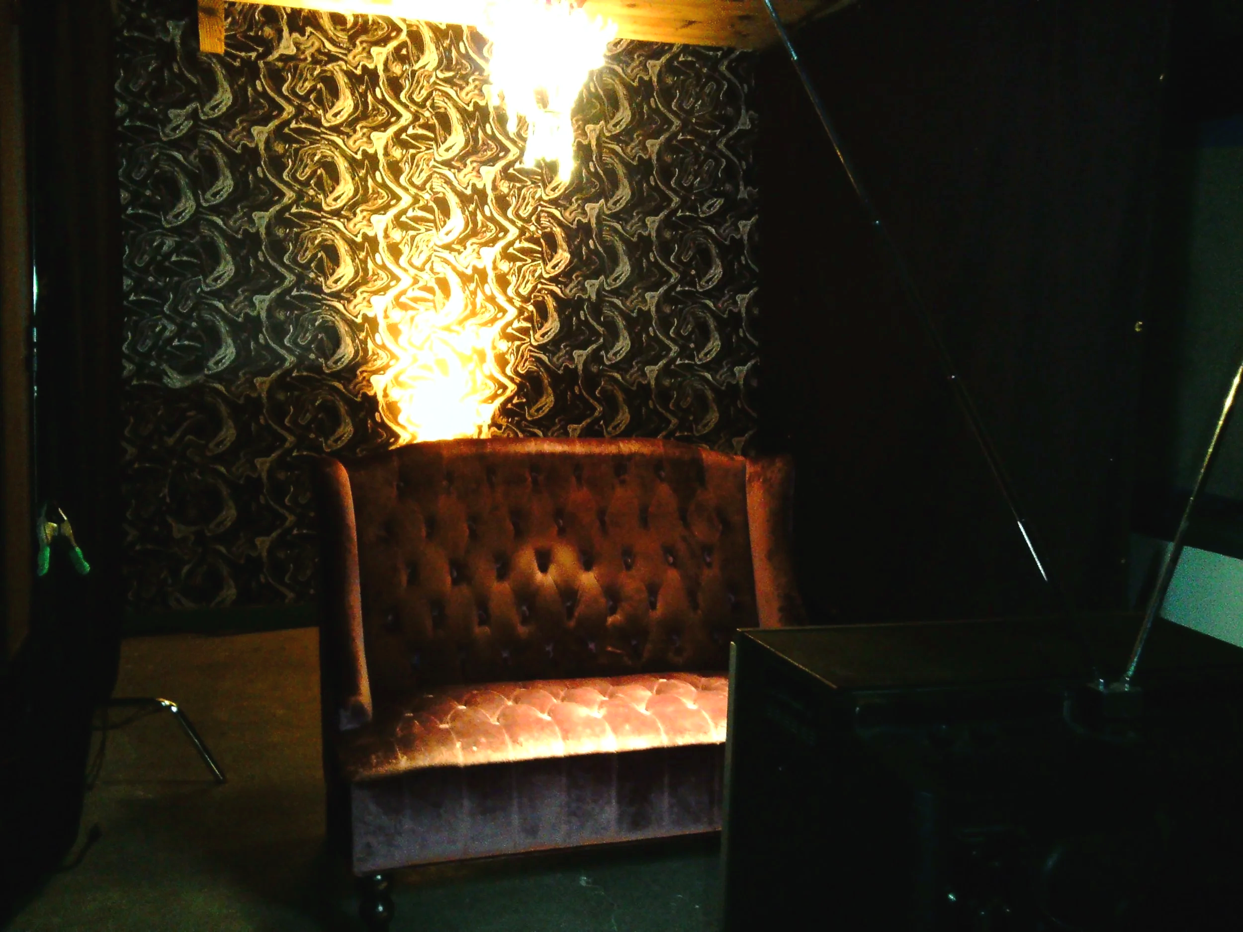 Callie's hidden secret room with vintage sourced props. 