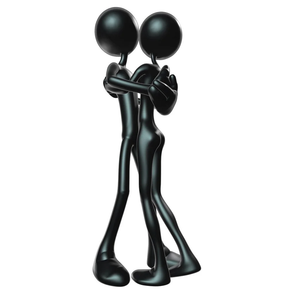 Figuren eines tanzenden Paares als Symbol für Paartherapie in der Psychotherapiepraxis von Svetlana Kess in Bremen