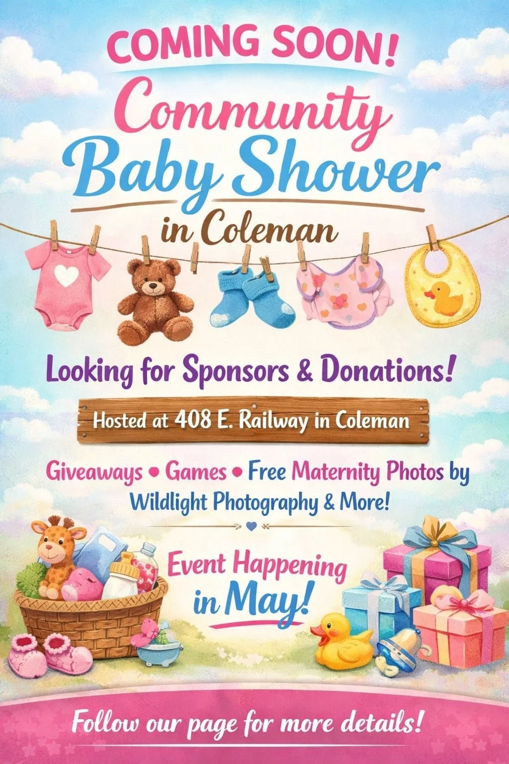 Community Baby Shower in Coleman