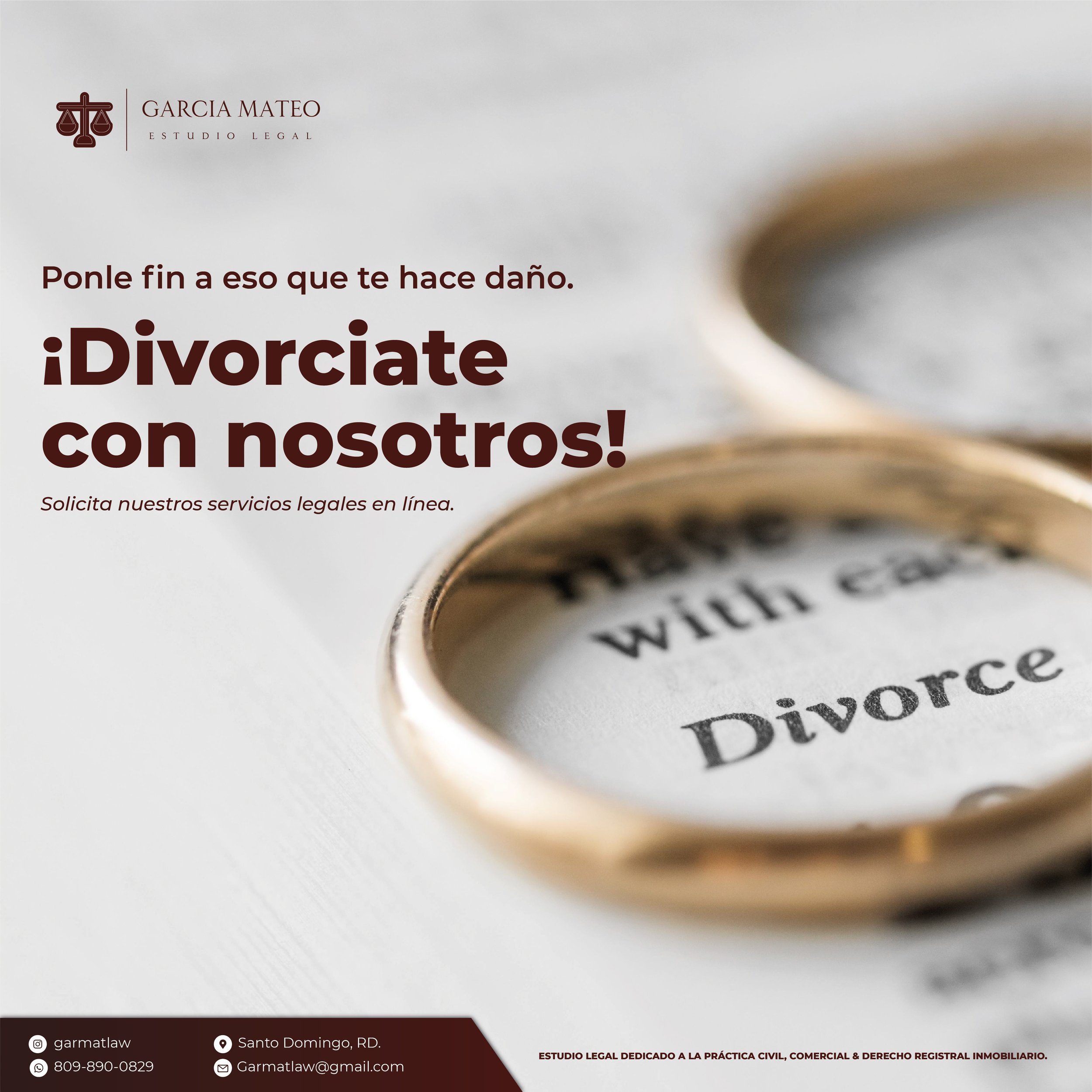 “Si ya no suma a tu vida, dile: quiero el divorcio”