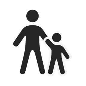 An icon of a person falling or slipping.