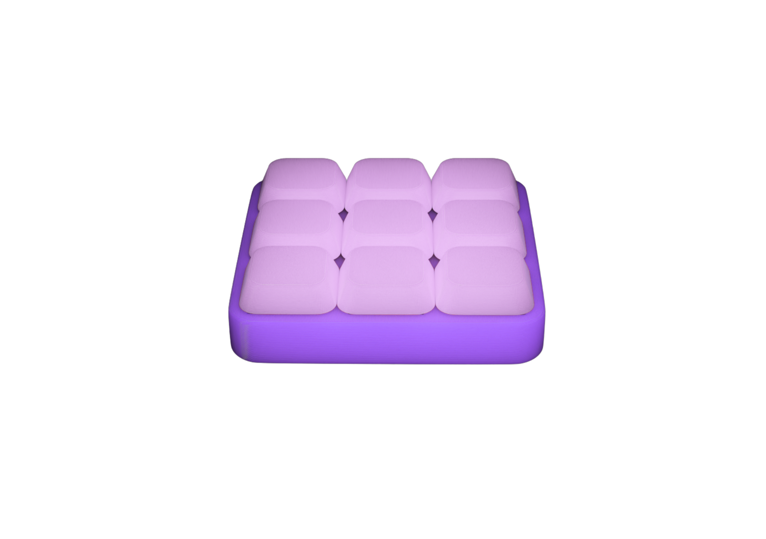 Fully Customizable 3x3 Mechanical Keyboard Fidget