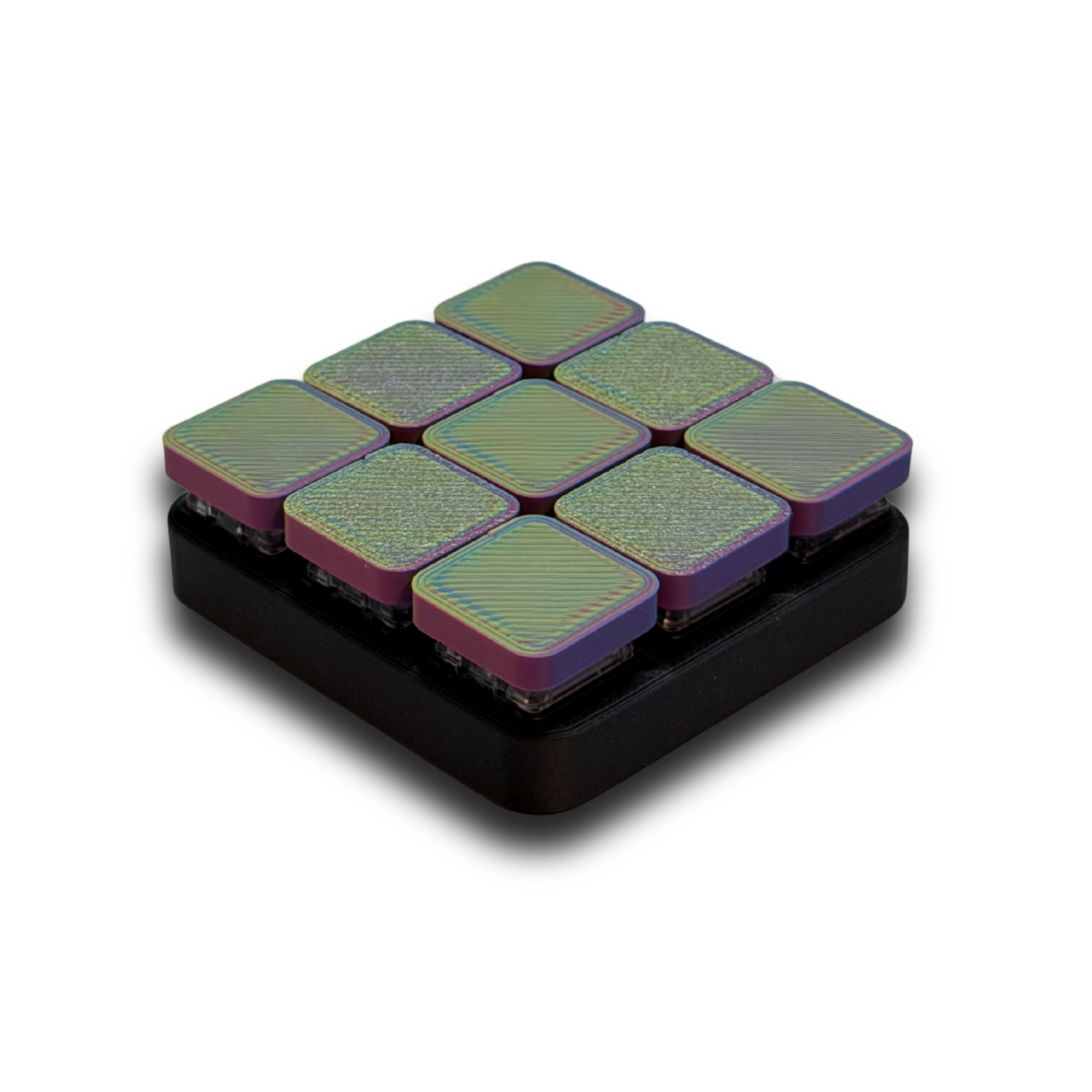 Fully customizable 3x3 mechanical keyboard fidget